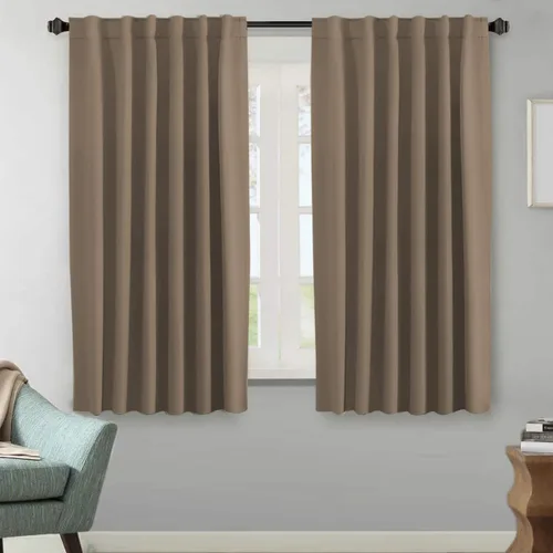 Miniatura 166 de H.VERSAILTEX Cortinas opacas con aislamiento térmico, paneles de tratamiento de ventana, cortinas opacas para oscurecer la habitación, cortinas Gris