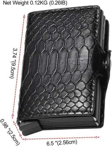 Miniatura 2 de Ultrafino RFID bloqueo cartera seguro tarjeta de crédito cartera titulares de tarjetas de crédito