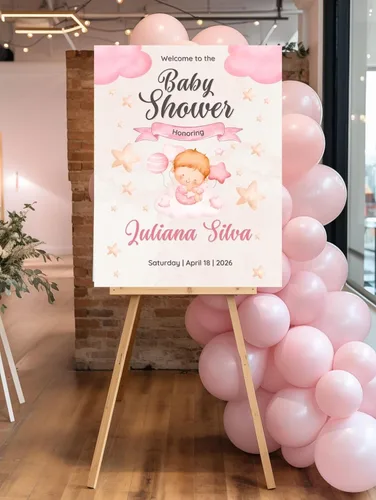 Miniatura 20 de Letrero de bienvenida para baby shower de oso