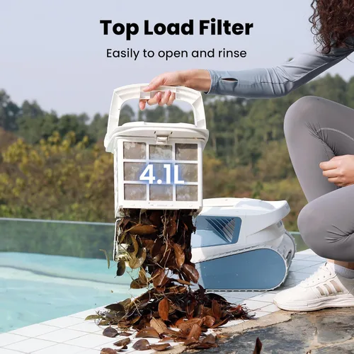 Miniatura 6 de Poolmate Hydro 3S – Robot aspirador de limpieza todo en uno inalámbrico, limpia y fregador, doble limpieza superior, tiempo de ejecución de 5 horas