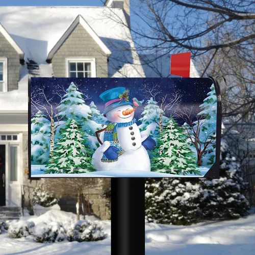 Miniatura 2 de Briarwood Lane - Funda para buzón de tamaño estándar - Celebración de nevadas invernales para cubierta de buzón de invierno