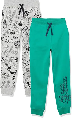 Spotted Zebra Disney Marvel Star Wars - Pantalones deportivos de forro polar para niños y niños pequeños paquete de 2