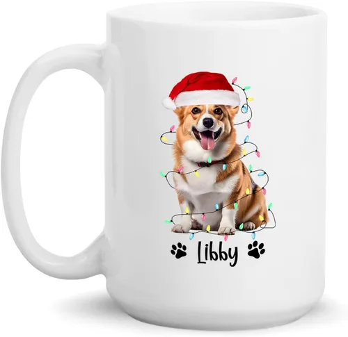 Miniatura 30 de Taza personalizada de Alaskan Malamute – Taza de café personalizada con nombre para los amantes de los perros – Regalo de cerámica de Navidad