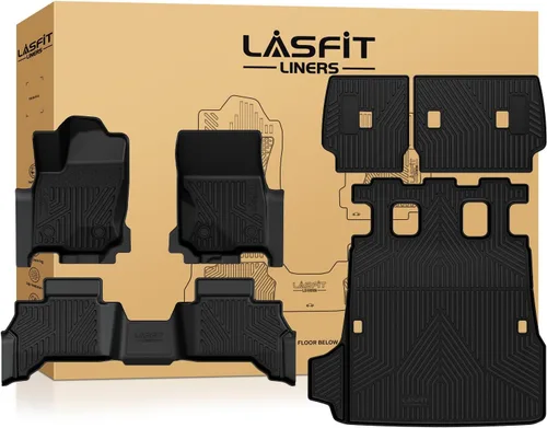 Miniatura 31 de LASFIT Alfombrillas de piso para Toyota Tacoma 2008-2011 Cabina de Acceso Transmisión Automática, Forro de Piso de Ajuste Personalizado para Todo