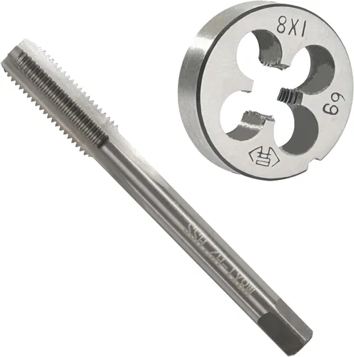 Miniatura 10 de M3.5 x 0.6 sistema métrico de grifo y troquelado, M3.5 X 0.024 in HSS Macho de rosca de máquina y M3.5 X 0.024 in herramienta de aleación de acero