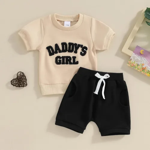 Miniatura 2 de FIOMVA Conjunto de 2 piezas a juego para hermana pequeña, ropa de verano para niña pequeña