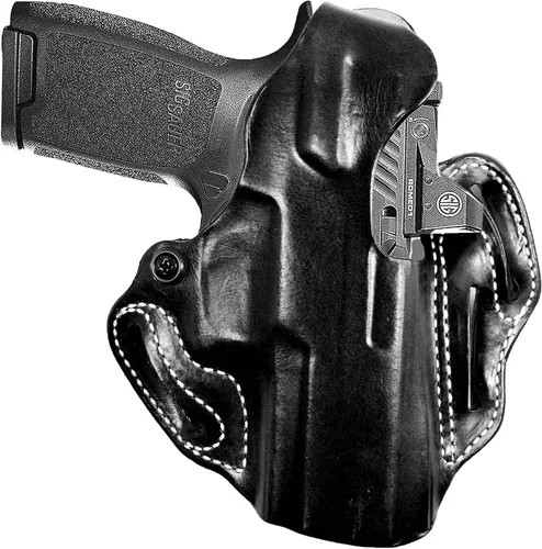 Miniatura 7 de DeSantis Thumb Break Scabbard - OWB Gun Holster for Men and Women, Leather Belt Slide Holster for Pistols, Exact Molding, Secure and Highly