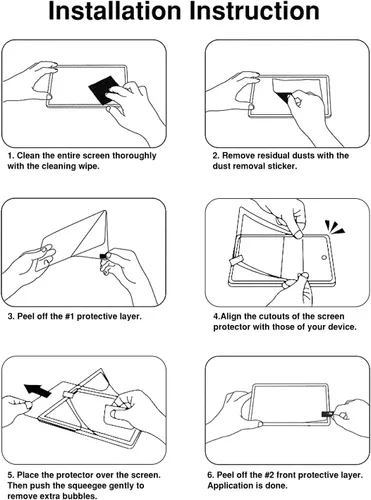 Miniatura 8 de Moko Protector de pantalla similar al papel para Surface Go, escribe, dibuja y dibuja con el lápiz Surface como en papel, película PET antirreflejo