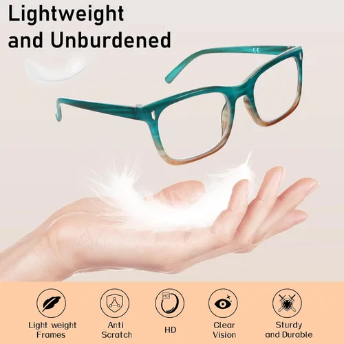 Miniatura 7 de Paquete de 3 lentes de lectura para mujer, estilo moderno, lectores de computadora +1.0