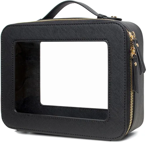 Miniatura 25 de LETGO Bolsas de Maquillaje Transparentes, Bolsa de Aseo Aprobada por la TSA con Cierre, Organizador de Maquillaje Transparente de Gran Capacidad