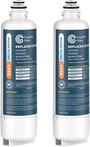 Miniatura 9 de Crystala Filters Repuesto para filtro de agua Bosch Ultra Clarity Pro, compatible con BORPLFTR50, 12033030, 11025825, 12028325, BORPLFTR55