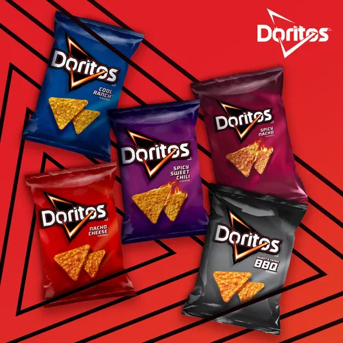 Miniatura 7 de Doritos Chips de tortilla saborizados, queso nacho reducido en grasa, 1 onza (paquete de 72)