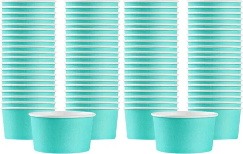 Miniatura 67 de Coppetta - Vasos de papel de 3 onzas, 50 tazas duraderas para llevar, tapas se venden por separado, desechables, tazas de postre de papel negro