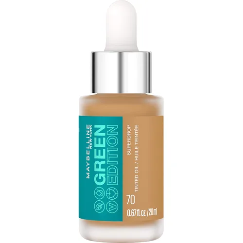 Miniatura 21 de Maybelline Green Edition Superdrop - Base de maquillaje de base de aceite tintado, base de cobertura natural ajustable formulada con aceite de 100