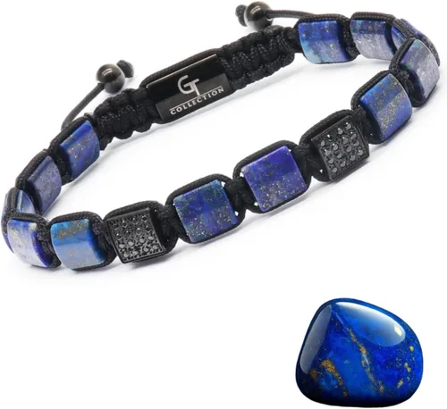 Miniatura 12 de Pulsera de cuentas planas de la colección GT, pulseras ajustables de gemas para hombres