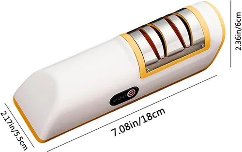 Miniatura 7 de Afilador de cuchillos eléctrico de cocina, afilador de cuchillos de 2 etapas y pulido, herramienta de afilado, afilador de cuchillos, afilador