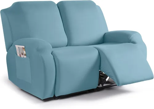 Miniatura 12 de TAOCOCO Funda para sofá reclinable, 3 piezas de fundas de tela de poliéster elástica para sofá reclinable de 3 asientos, protector de muebles suave