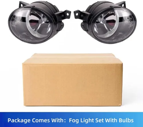 Miniatura 6 de Faros antiniebla para Volkswagen GTI/Volkswagen Jetta 2006 2007 2008 2009 2010, repuesto premium (VW GTI/Jetta), 1 par (lente transparente)