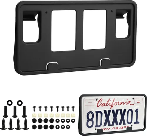 Ajuste personalizado para soporte de placa de matrícula Ford F-150 2008 2007 2006 Marco de placa de matrícula frontal negro Accesorios de automóvil