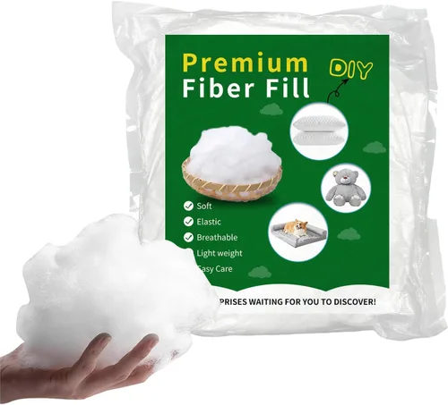 Daylendar Relleno de Fibra de Poliéster 100g/0.22lb, Relleno de Fibra Premium para Manualidades, Relleno de Crochet Reciclable de Alta Resiliencia,