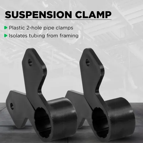 Miniatura 3 de Highcraft PXBUTT001-10 PEX Abrazadera de suspensión de 1 pulgada, estilo mariposa, plástico duro (paquete de 10), 1 pulgada, gris