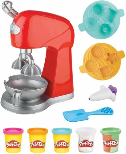 Miniatura 4 de Play-Doh Kitchen Creations Juego de Mezclador Mágico, Mezclador de Juguete con Accesorios de Cocina de Juguete, Artes y Manualidades para Niños de 3