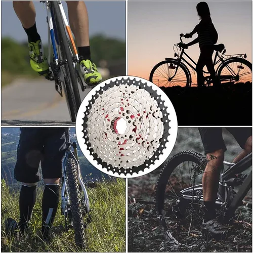 Miniatura 7 de 8 velocidad 46t engranaje grande bicicleta de montaña hueco casete Freewheel accesorio