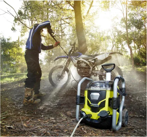 Miniatura 8 de RYOBI RY40PW01DG9 1,500 PSI 1.2 GPM 40 voltios agua fría inalámbrica lavadora a presión con dos baterías de 5.0 Ah y cargador incluido
