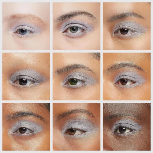 Miniatura 5 de Oulac Sombra de ojos en crema blanca brillante Iluminador a prueba de agua y sombra de ojos con purpurina de larga duración, color natural