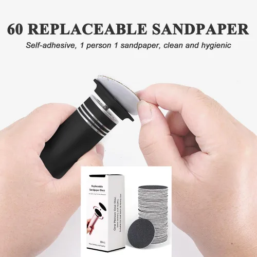 Miniatura 6 de Removedor de callos eléctrico mejorado para pies (velocidad ajustable) lima eléctrica profesional para pies lijadora de pies moledora de pies