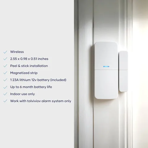 Miniatura 2 de Sensor de entrada (paquete de 6) – Protección de ventanas y puertas – Compatible con el sistema de seguridad tolviviov para el hogar