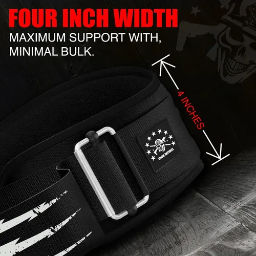Miniatura 3 de Iron Infidel Cinturón de Levantamiento de Pesas Recon - Cinturón de Gimnasio de 4" de Ancho con Bloqueo Automático para Hombres y Mujeres, Cinturón