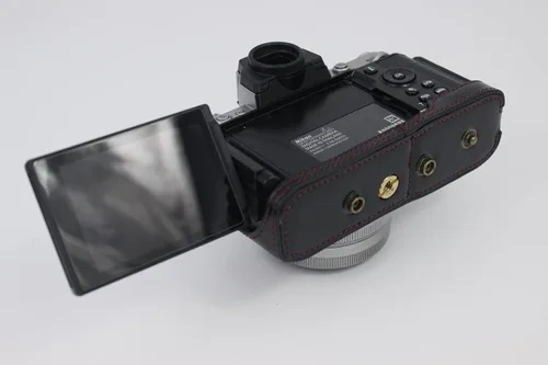 Miniatura 9 de Funda Z fc Zfc, BolinUS hecha a mano de piel sintética para cámara de cuerpo completo para Nikon Z fc Zfc con versión de apertura inferior de lente