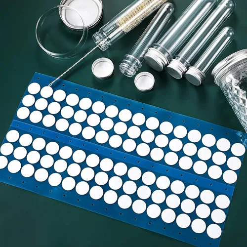 Miniatura 7 de Zonon 384 calcomanías de papel de filtro sintético de 25 µm, parches de filtro de micología, filtros sintéticos de 0.025 μM, discos adhesivos