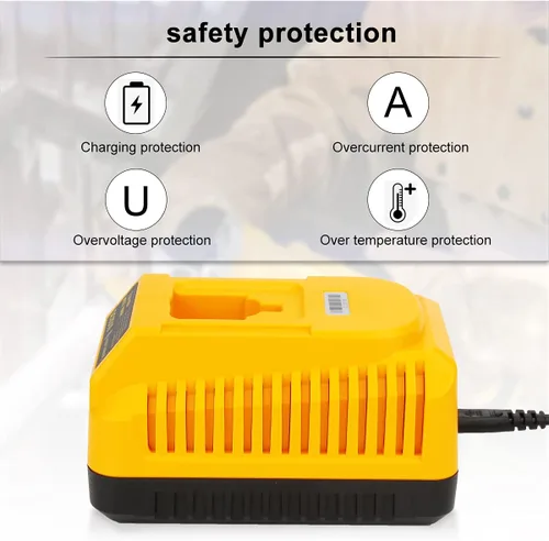Miniatura 4 de energup Paquete de 2 baterías de repuesto de 6.5Ah para Dewalt 18V XRP DC9096 DC9098 DC9099 DE9039 DE9095 + cargador DC9310 para batería Dewalt