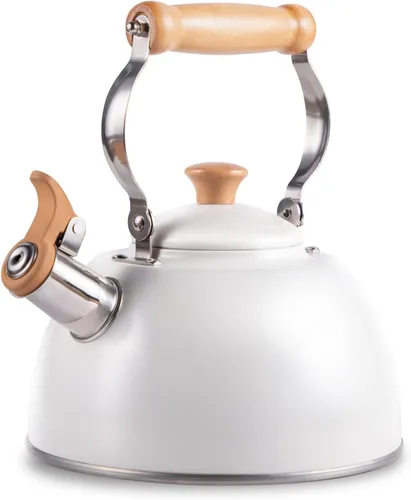 Miniatura 9 de ROCKURWOK - Hervidor de Té, Tetera con Mango Ergonómico de Toque Frío, Tetera de Acero Inoxidable de Grado Alimentario, Hervidor de Té para Estufa