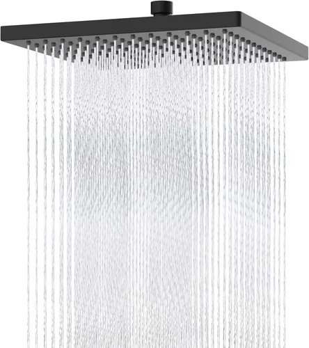 Miniatura 14 de Hibbent Cabezal de ducha filtrado de metal, cabezal de ducha de lluvia de alta presión de 6 pulgadas, filtro de ducha de 20 etapas para suavizador