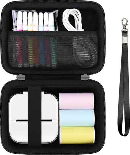 Funda de impresora adhesiva compatible con Memoking T02/para iDPRT/para Phomemo/para Anycash/para Ponek/para Cabaro Mini Impresora Pegatina, Mini