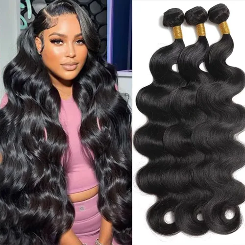 Miniatura 13 de 3 manojos de cabello humano 12A, ondulado, 100% sin procesar, cabello humano virgen brasileño de tejido rápido (14, 16, 18 pulgadas)