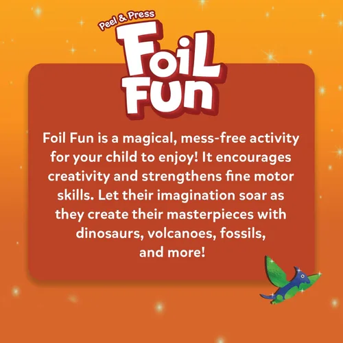 Miniatura 8 de Skillmatics Foil Fun - Dinosaurios, arte sin desorden para niños, kits de manualidades y suministros, actividad creativa de bricolaje, juguetes