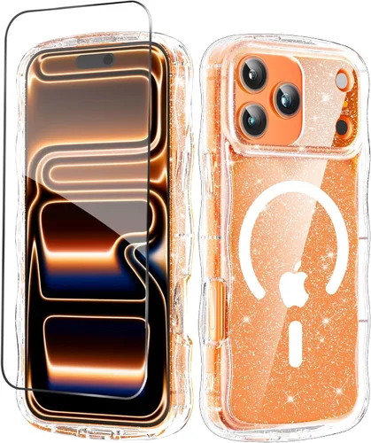 Miniatura 58 de MIODIK Compatible con Funda para iPhone Air, [Compatible con Magsafe] con Protector de Pantalla y Protección de Cámara Mejorada, Funda Protectora