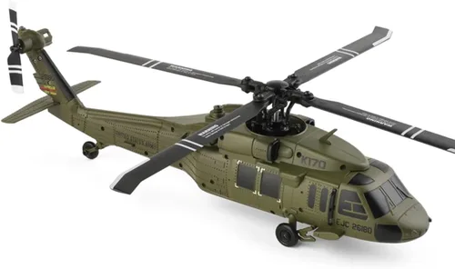 Miniatura 9 de Mini helicóptero WL K170 Black Hawkk para adultos, WL K170 Black Hawkk UH-60L 170 2.4G 4CH Flybarless RC Helicóptero, modelo de juguete RC Hobby al