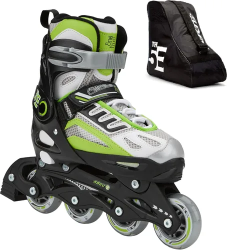 5th Element Patines en línea ajustables para niños y niñas con soporte para el tobillo, incluye bolsa de patinaje