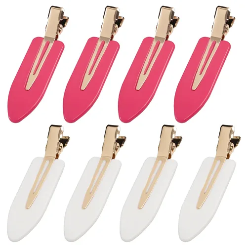 Miniatura 22 de YIERSO 8 piezas de pinzas para el cabello sin doblar, sin arrugas, pinzas para maquillaje, pinzas de pico de pato, sin abolladuras, sin arrugas