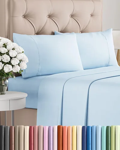 Miniatura 108 de Juego de sábanas Queen de 6 piezas, sábanas tamaño Queen, ropa de cama suave de lujo de hotel, refrescante, cómoda y transpirable, 1 encimera, 1 26