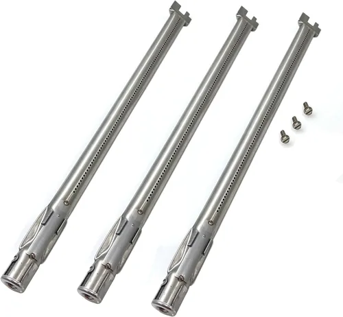 Miniatura 12 de Kit DG271 - Barras aromatizantes de acero porcelánico 7635 de 15.3 pulgadas y tubos de quemador de parrilla de acero inoxidable 69785 para Weber