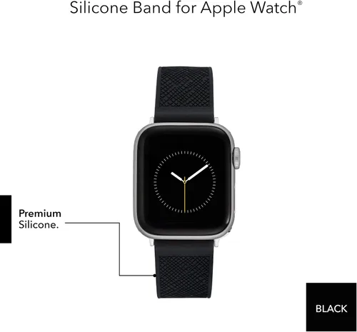 Miniatura 4 de Anne Klein Correa de silicona a la moda para Apple Watch, segura, ajustable, repuesto de correa de Apple Watch, se adapta a la mayoría de las muñecas
