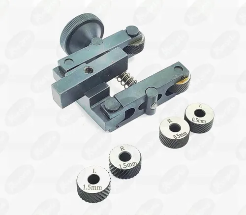 Miniatura 7 de Herramienta de moleteado de acero de 2" pulgadas II 1.969 in de capacidad para máquina de torno - 3 pares x 3 diferentes moleteados endurecidos