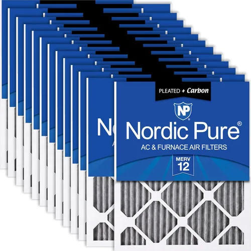 Miniatura 81 de Nordic Pure Filtros de aire para horno MERV 6 de 18 x 25 x 1 pulgadas (tamaño real: 17 1/2 x 24 1/2 x 3/4), color verde poliéster MERV 6, reduce