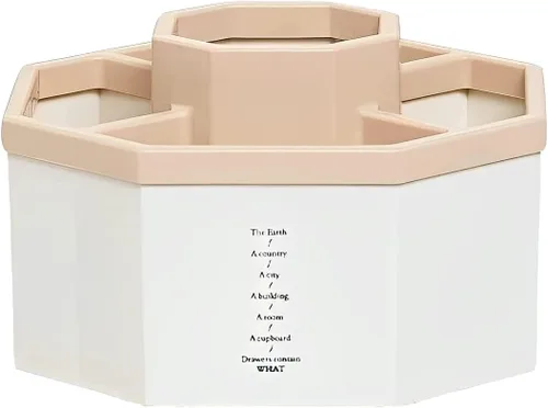 Organizador de escritorio, portalápices de escritorio, 5 compartimentos, organizador de escritorio, caja de almacenamiento de suministros de arte